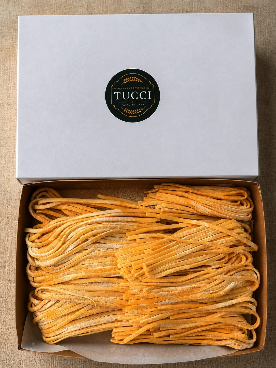 Tallarines amarillos de TUCCI Pastas Artesanales