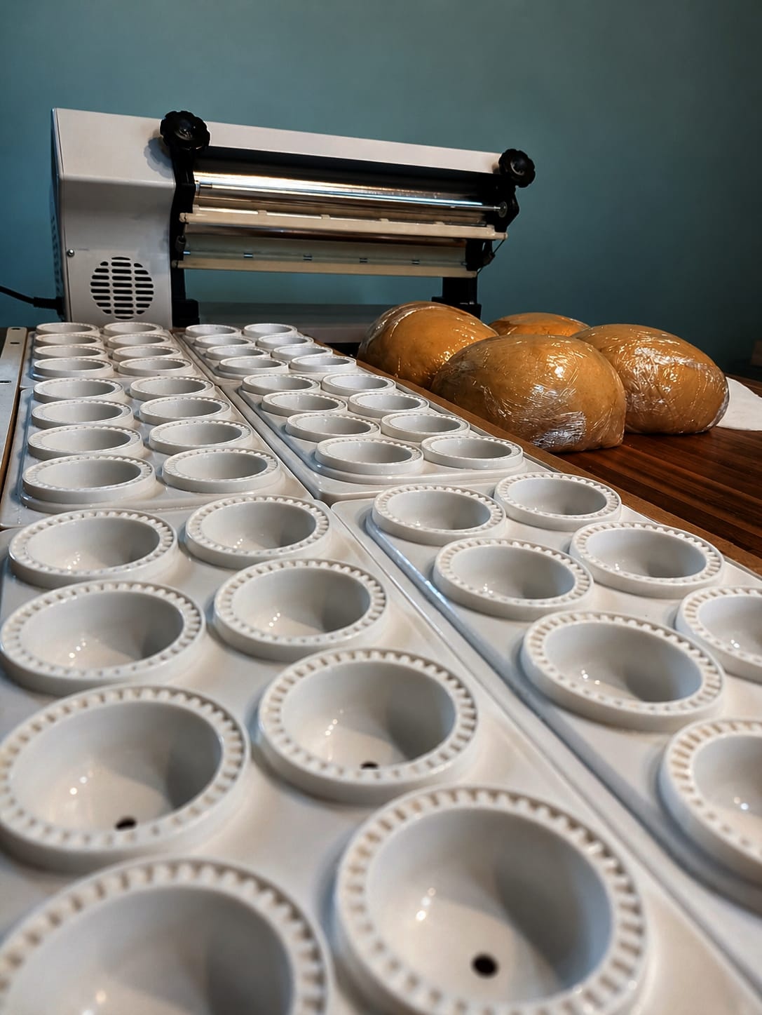 Moldes utilizados para elaborar sorrentinos
